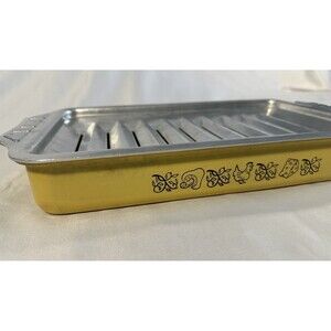 Vintage Nordic Ware Broiler/roaster/Casserole/Baking Pan, mushroom/Rooster